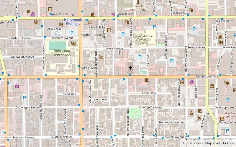 Crossroads of the World location map