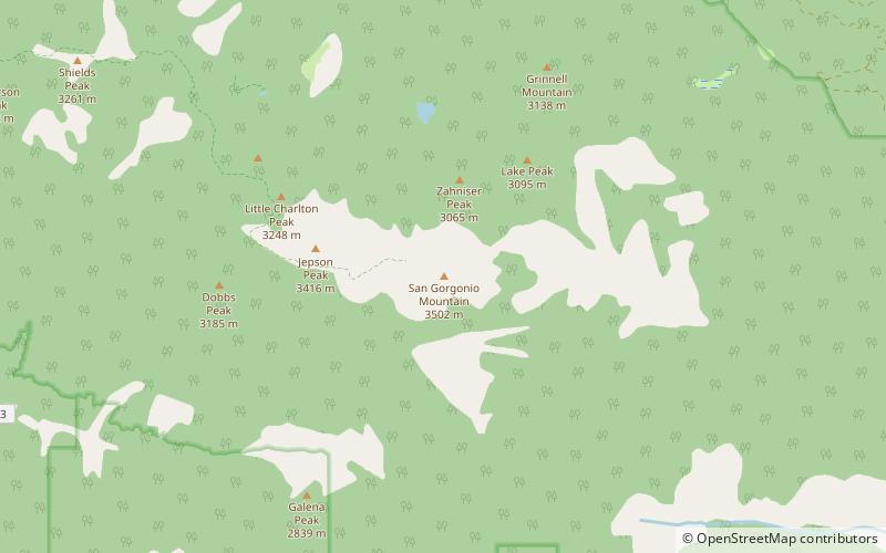 San Gorgonio Mountain location map