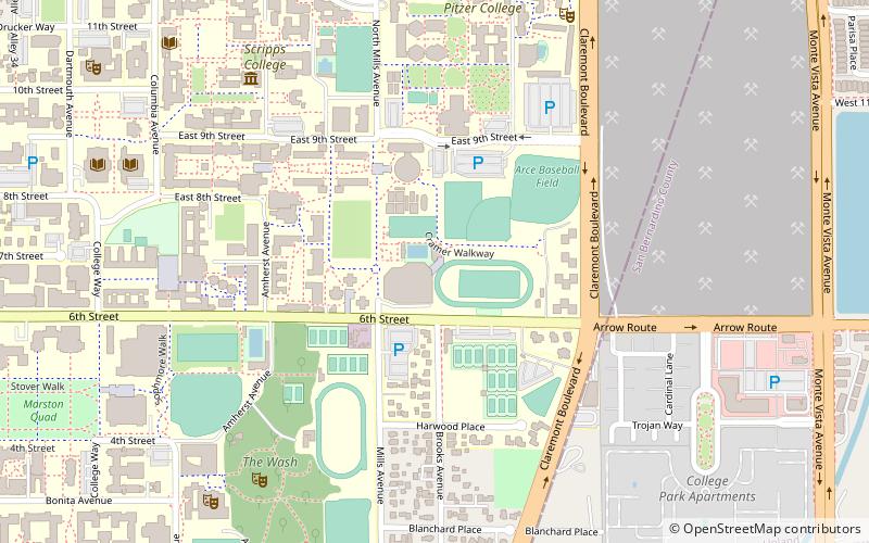 Claremont McKenna College location map