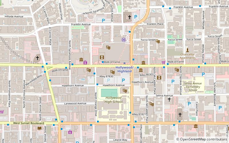 Hollywood Masonic Temple location map