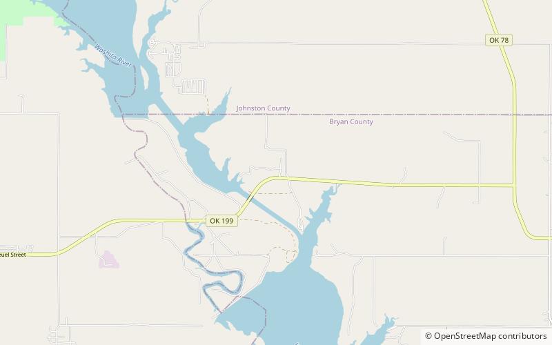 Fort Washita location map