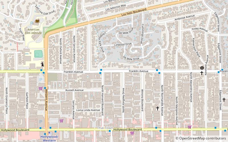 Franklin Avenue location map