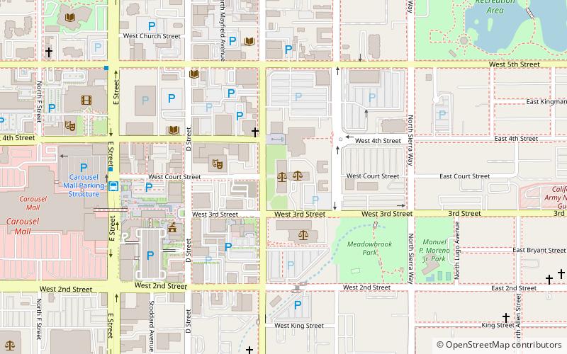 San Bernardino County Court House location map