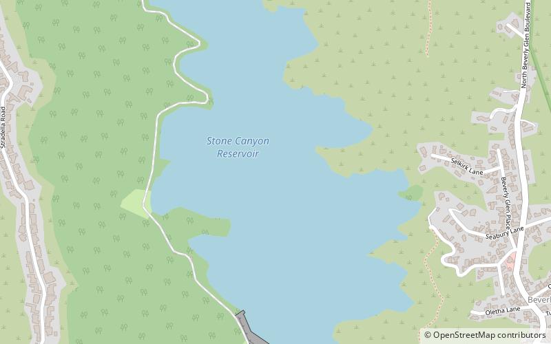 Stone Canyon Reservoir location map