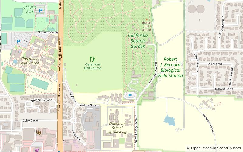 Rancho Santa Ana Botanic Garden location map