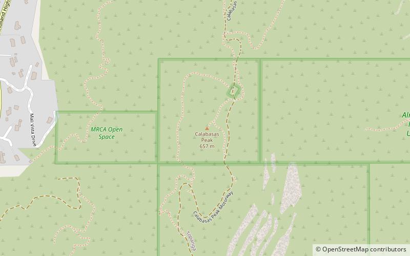 Calabasas Peak location map