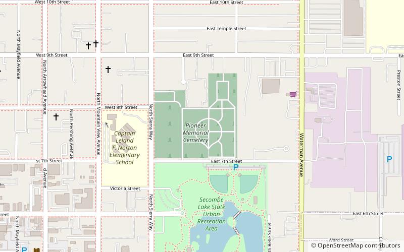 Pioneer Memorial Cemetery location map
