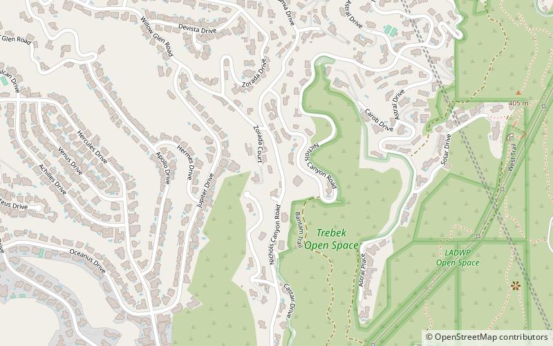 Nichols Canyon location map