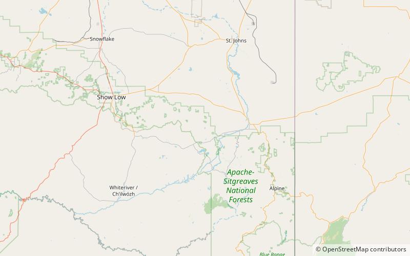 carnero lake apache sitgreaves national forest location map