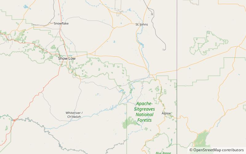 carnero lake apache sitgreaves national forests location map