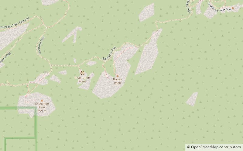 Boney Peak location map