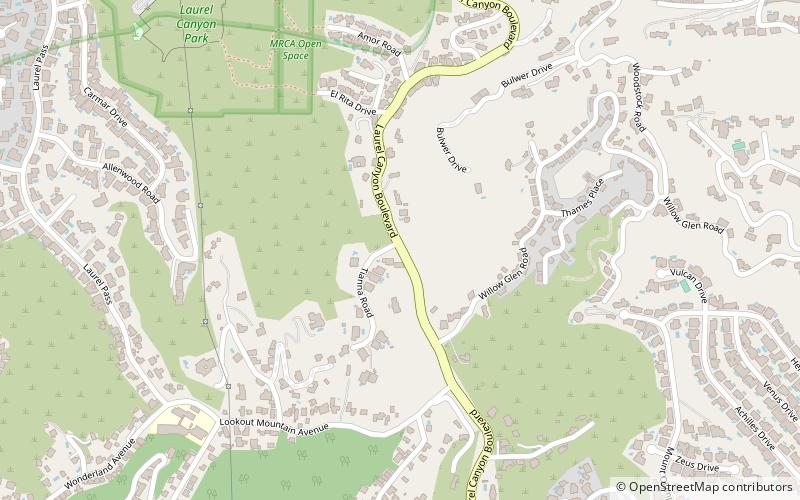 Laurel Canyon location map