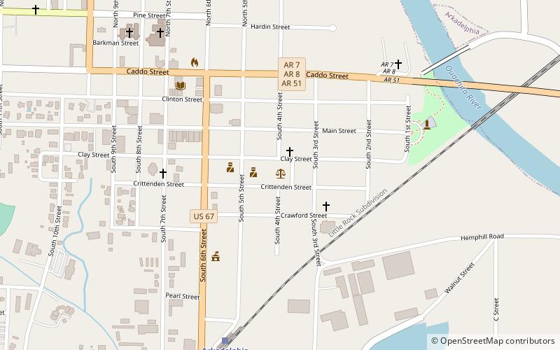 Clark County Courthouse location map