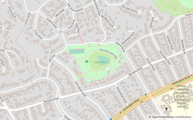 lacy park sierra madre location map