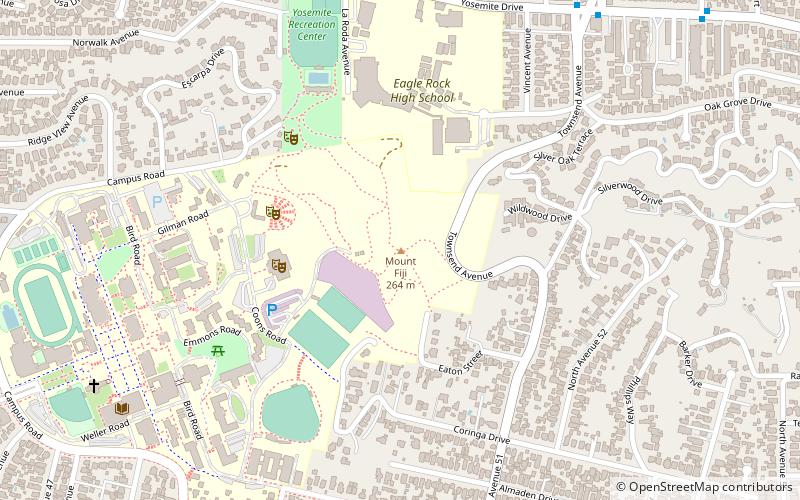 occidental college los angeles location map