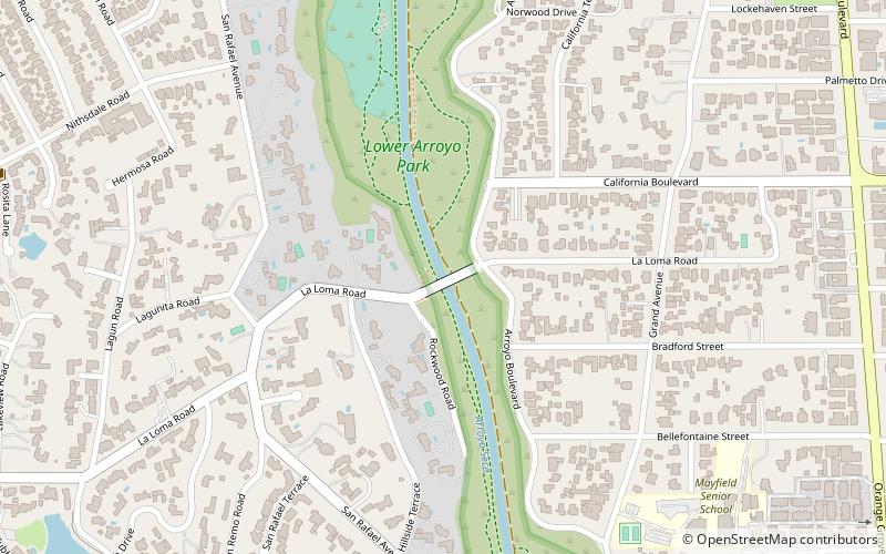 La Loma Bridge location map