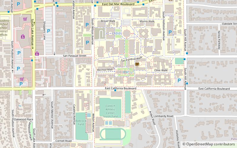 California Institute of Technology location map