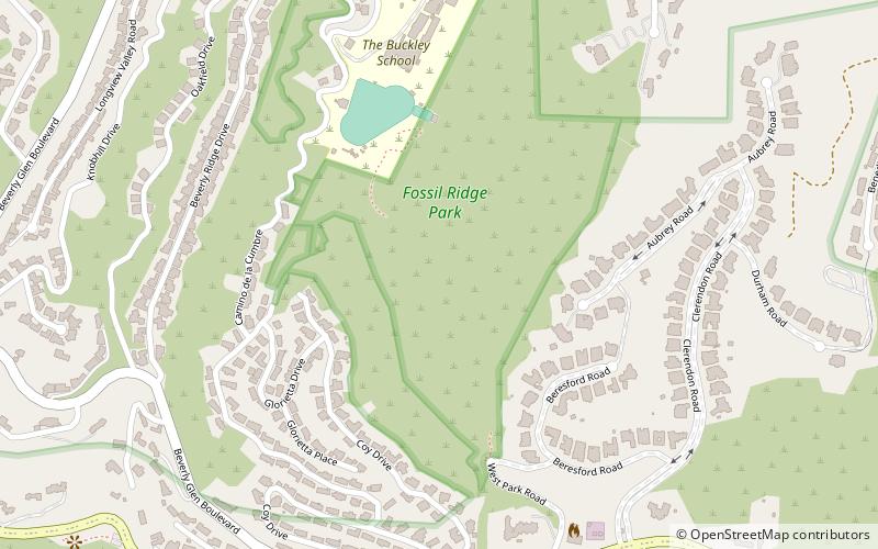Fossil Ridge Park location map