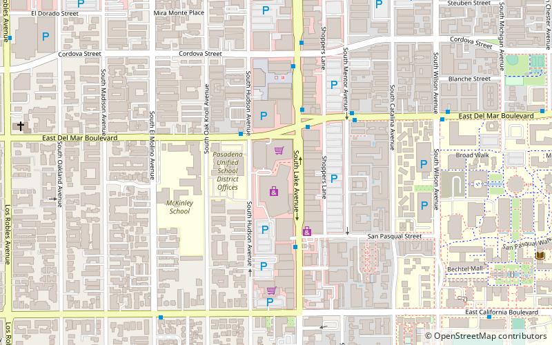 South Lake Avenue location map
