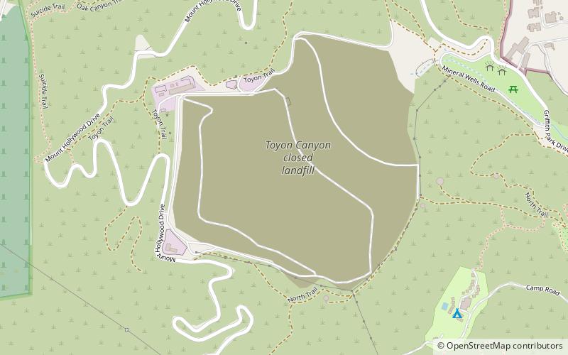 Toyon Canyon Landfill location map
