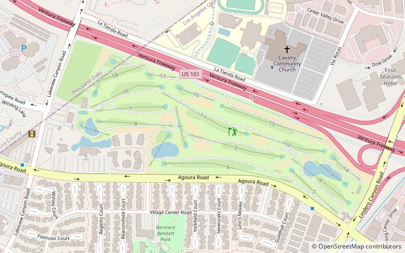 Westlake Golf Course location map