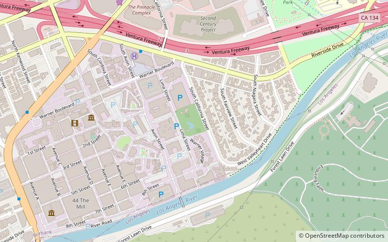 Warner Bros. Studios location map