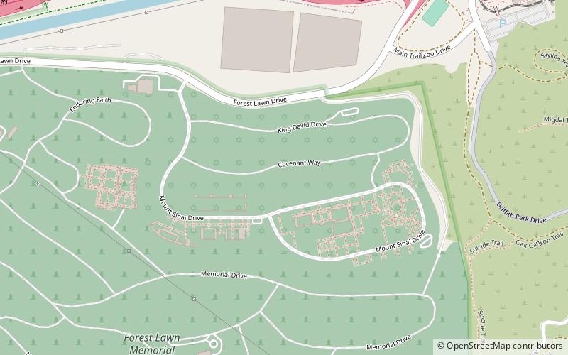 Mount Sinai Memorial Park location map