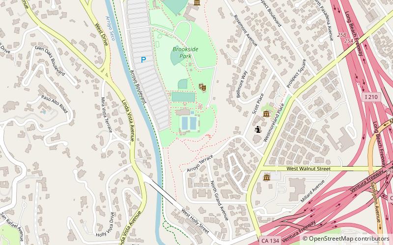 Rose Bowl Aquatics Center location map