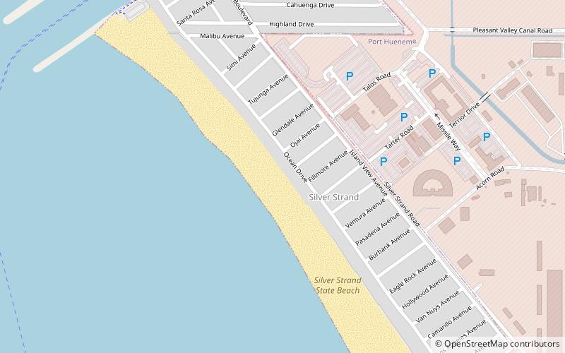Silver Strand Beach location map