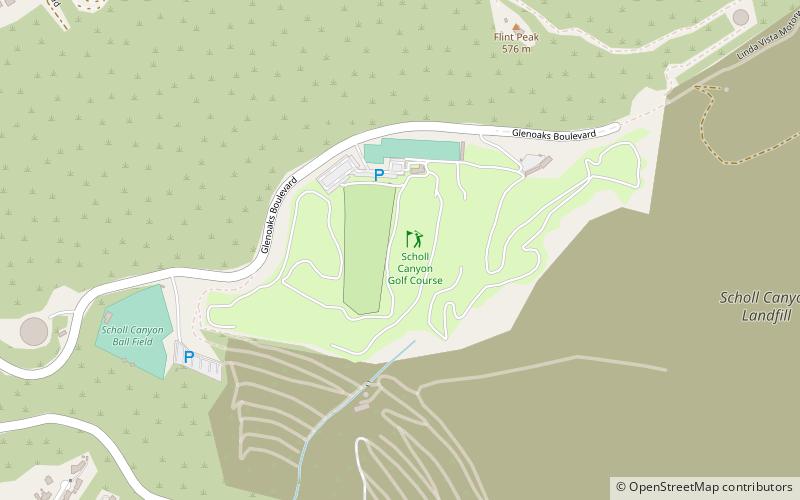 Scholl Canyon Golf Course location map