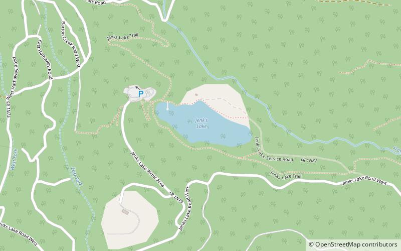 Jenks Lake location map
