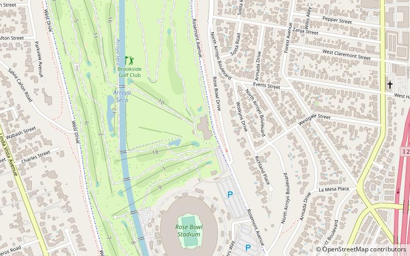 Brookside Golf Course location map