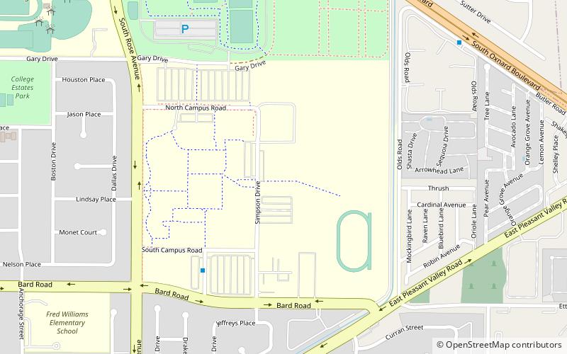 Oxnard College location map