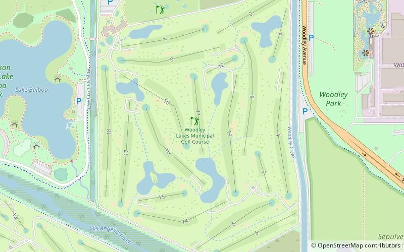woodley lakes golf course los angeles location map