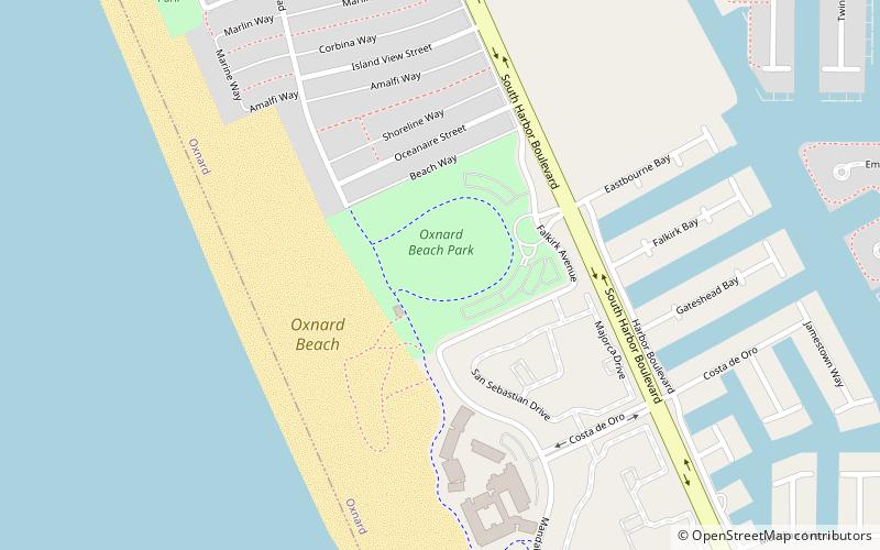 Oxnard Beach Park location map