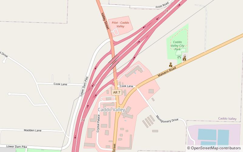 Caddo Valley location map