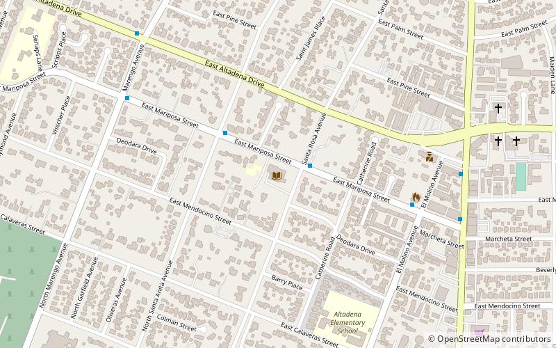 Altadena Library District location map
