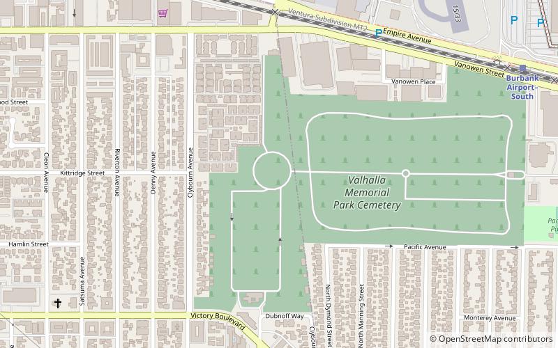 Valhalla Memorial Park Cemetery location map