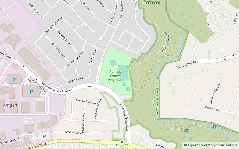 Rancho Conejo Playfields location map