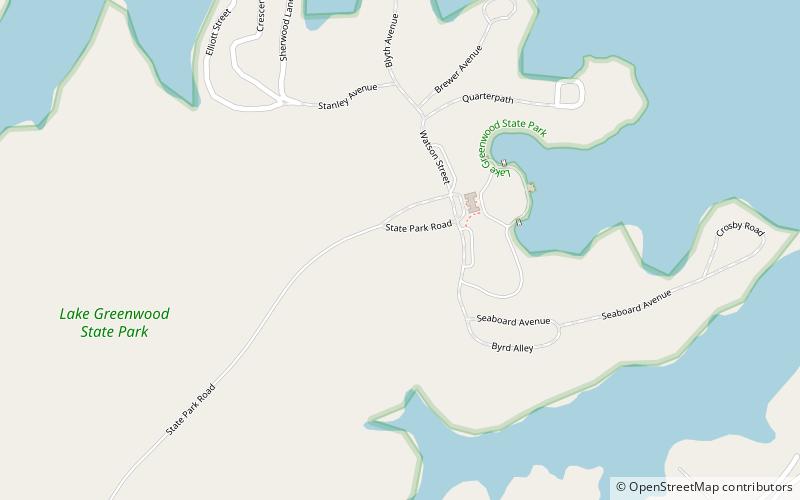 Lake Greenwood State Park location map