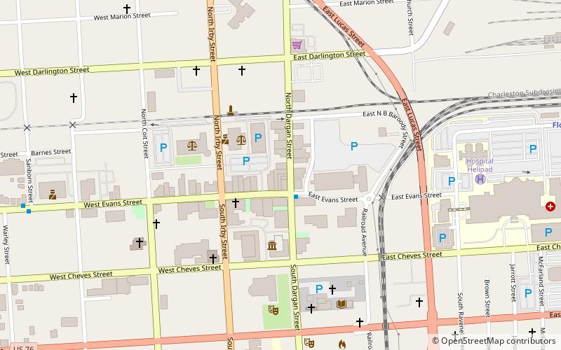 Florence Downtown Historic District location map