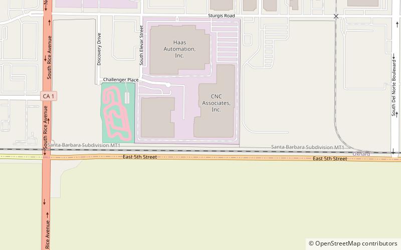 Oxnard Oil Field location map