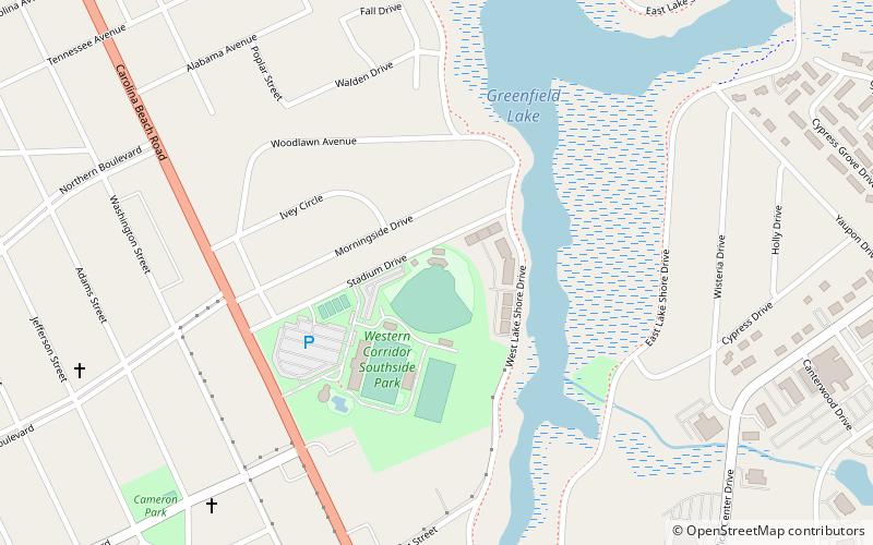Buck Hardee Field at Legion Stadium location map