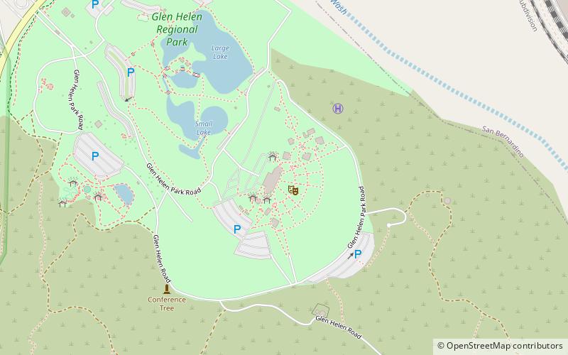 Glen Helen Amphitheater location map