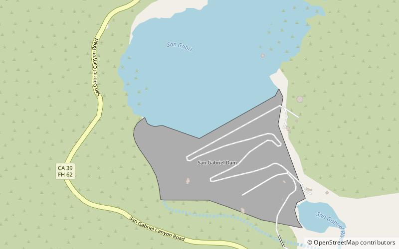 San Gabriel Dam location map