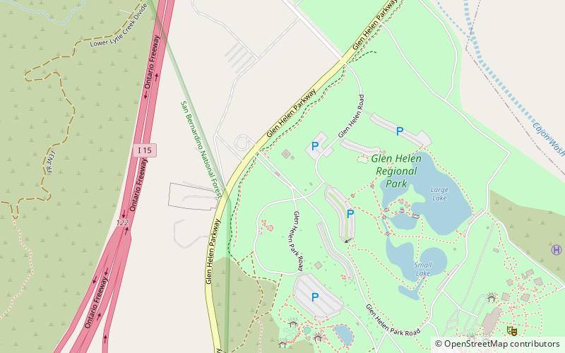 Glen Helen Regional Park location map