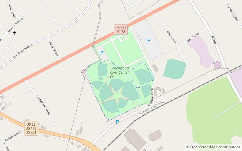 greenwood civic center location map