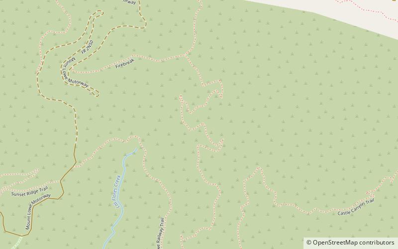 sam merrill trail bosque nacional de angeles location map