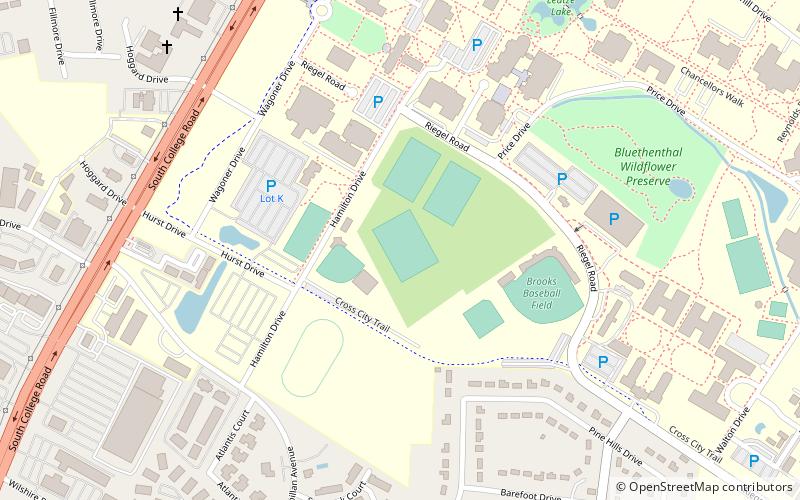 UNCW Soccer Stadium location map