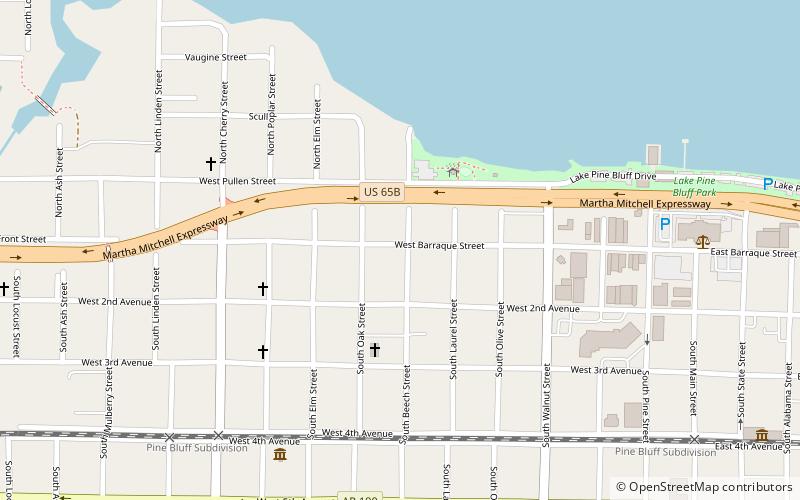 Trulock-Gould-Mullis House location map